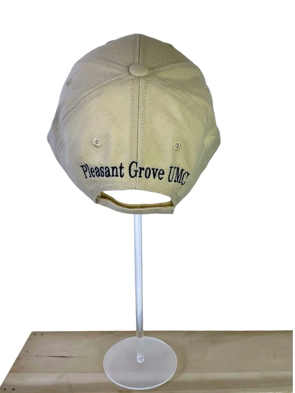 Lids Baseball Cap Jesus is Coming Blue Embroidery Khaki Tan Unisex Adult OS
